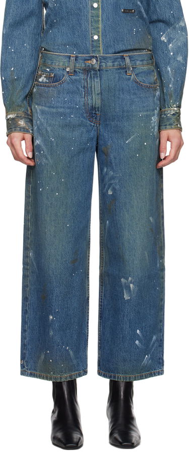 Дънки Helmut Lang Painted Wide Leg Jeans Синьо | O05DW202, 0