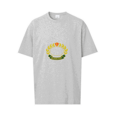 Тениска Burberry Oak Leaf Crest Oversized T-Shirt Сиво | 8061291, 0