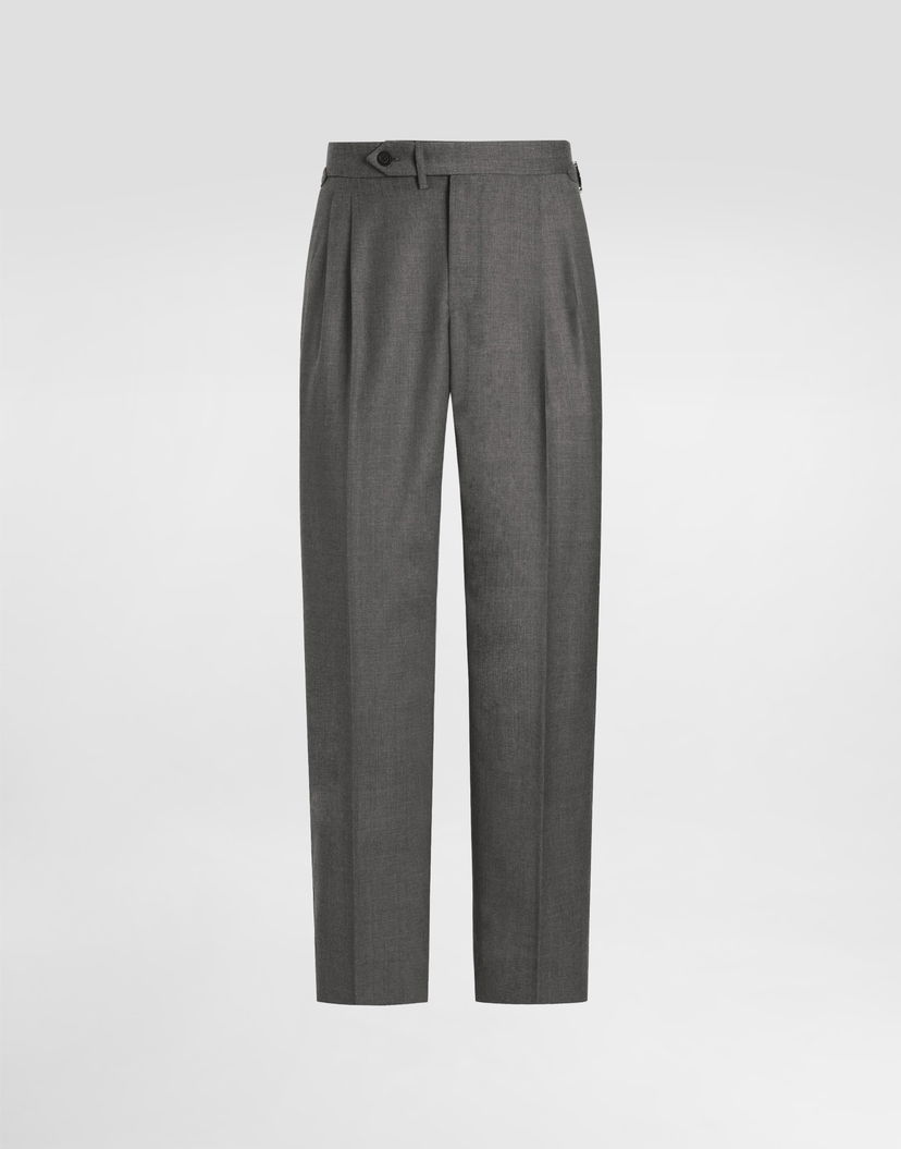 Панталони Dolce & Gabbana Wool Canvas Trousers Сиво | GP1A2THU2BLS8291