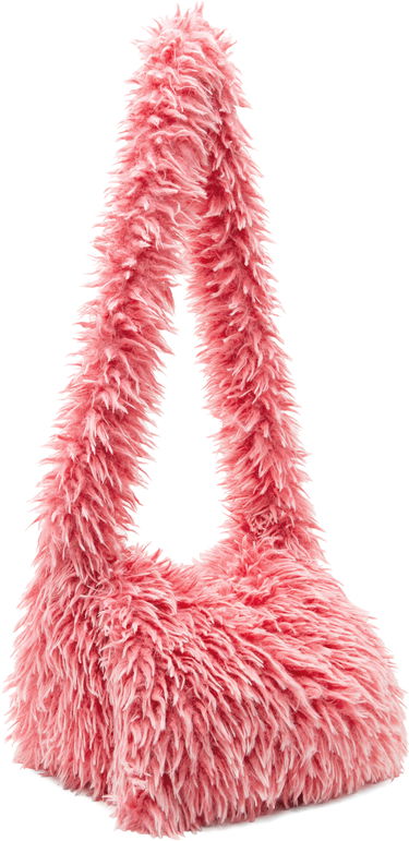 Чанта през рамо ERL ERL Faux-Fur Messenger Bag Розово | ERL10K016, 3