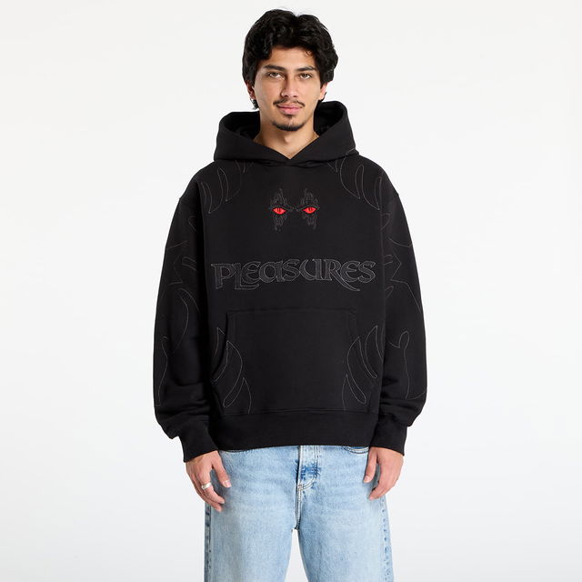 Afterlife Red Eyes Embroidered Outline Hoodie