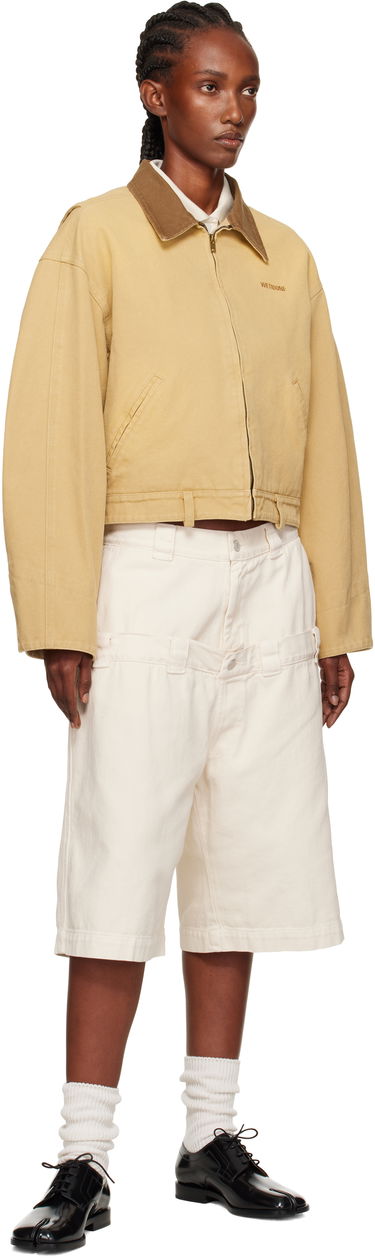 Яке We11done We11done Washed Work Cropped Jacket Бежово | WD-JK2-25-008-W-BG, 3