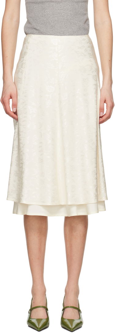 Пола Jil Sander Jil Sander A-Line Midi Skirt Бяло | J03MA0226_J20297, 0