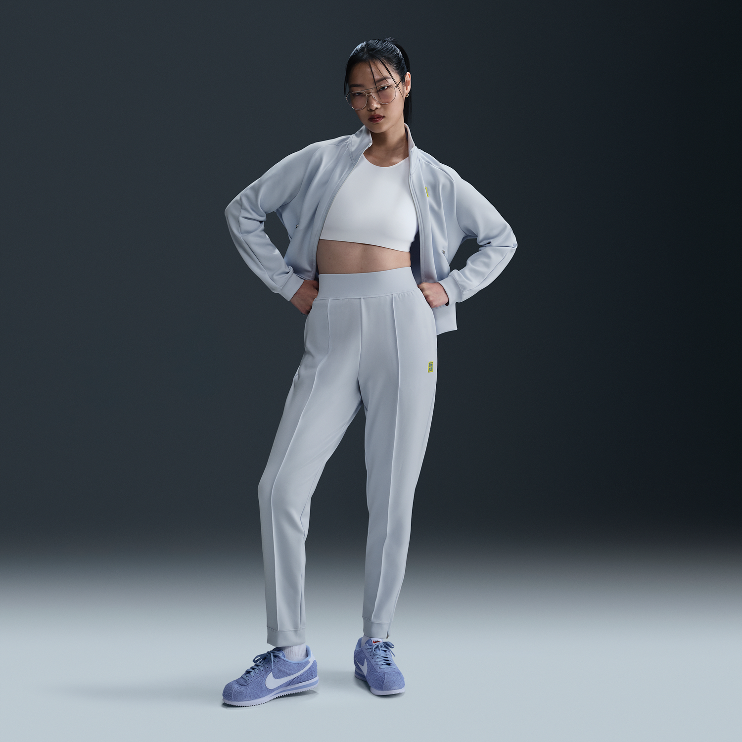 Комплект Nike NikeCourt Dri-FIT Knit Tennis Pants Синьо | DA4722-085, 1