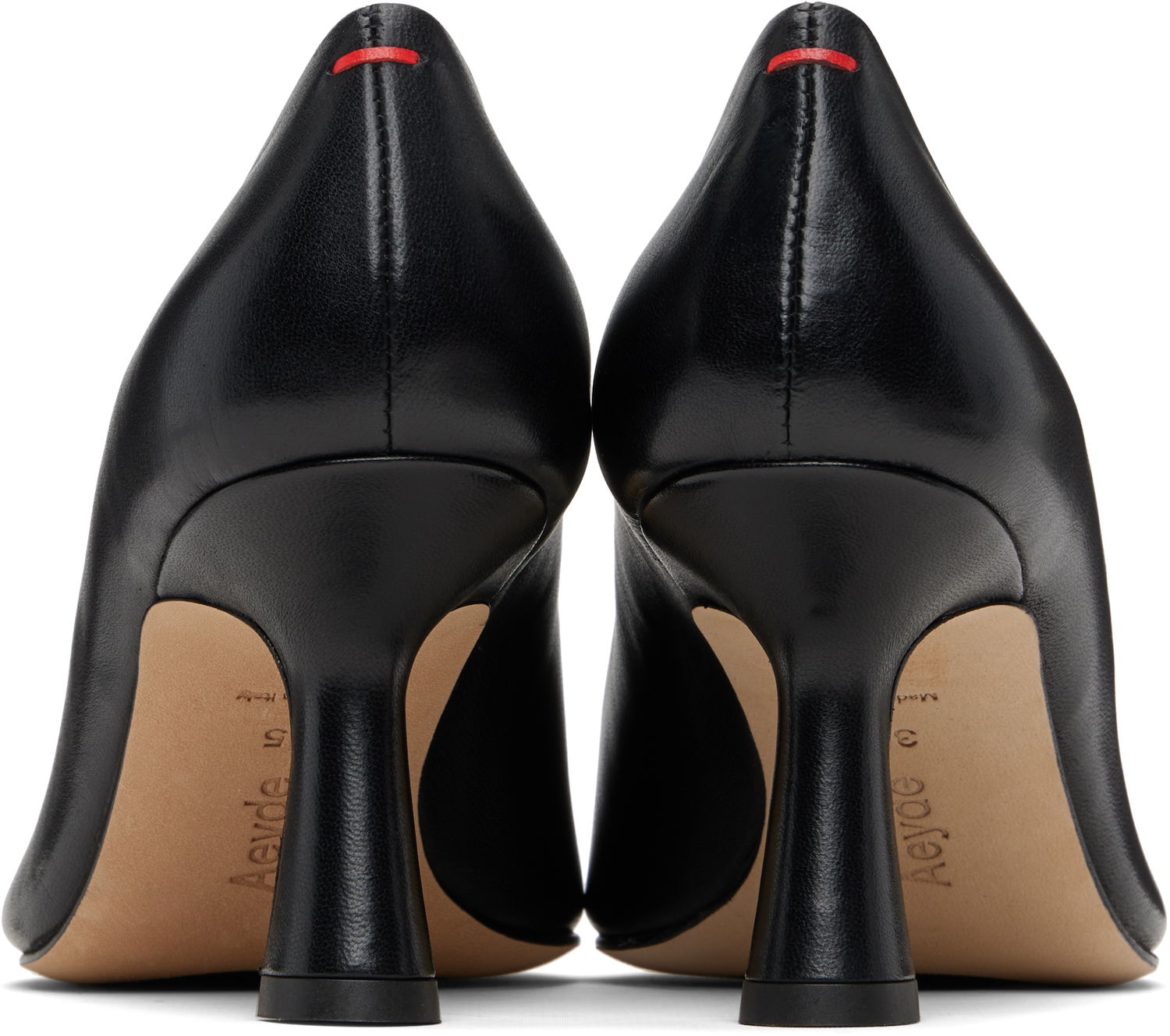 Бижута Aeyde Aeyde Zandra Pointed Toe Leather Heels Черно | A11-PU-ISOSS75ST-223-800-007, 1