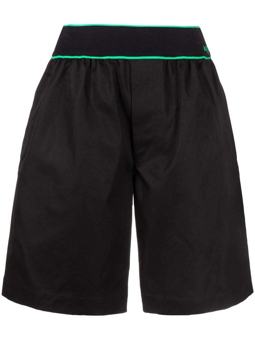 Къси панталони Bottega Veneta Elastic Waist Shorts Черно | 702095V1J101000