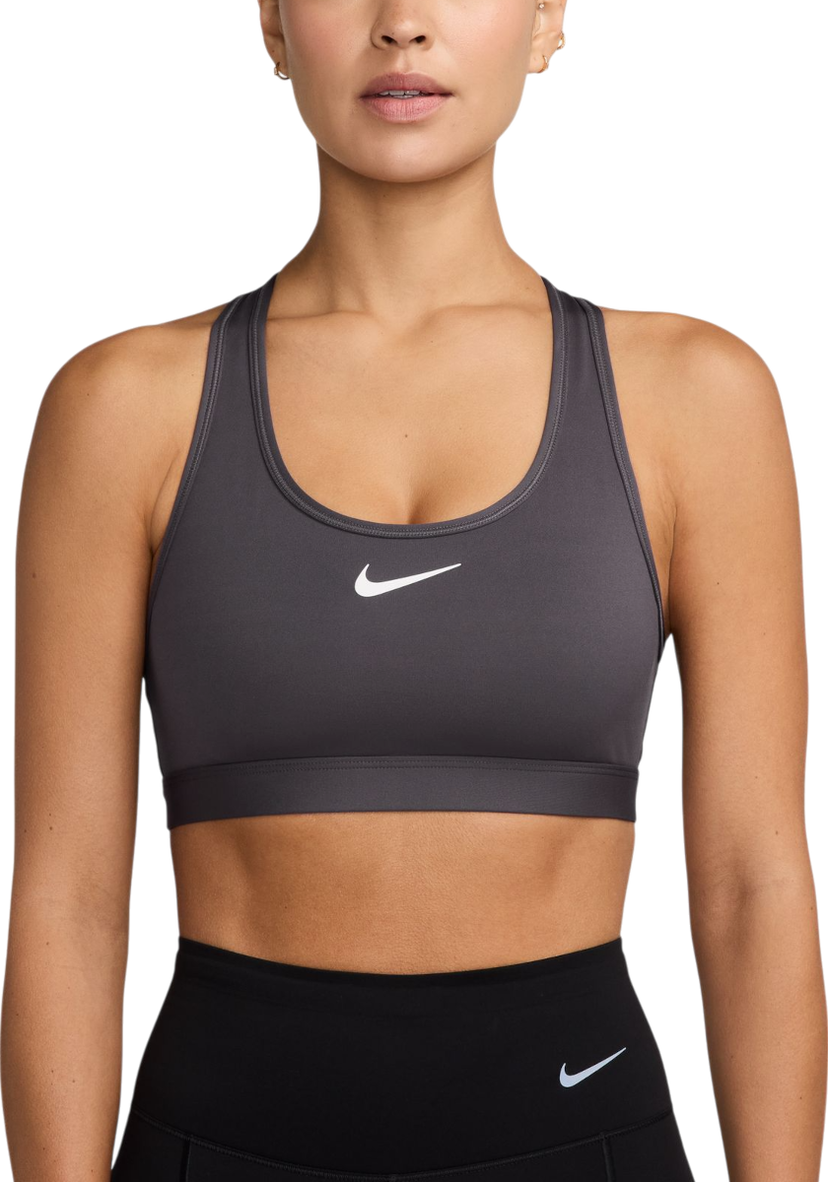 Сутиен Nike Nike Swoosh Medium Support Sports Bra Сиво | dx6821-036