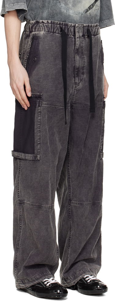Карго панталони Maison MIHARA YASUHIRO Maison MIHARA YASUHIRO Cotton Satin Cargo Pants Сиво | J14PT172, 1