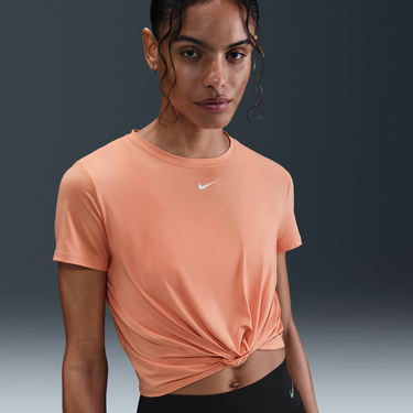 Съкратен топ Nike One Classic Dri-FIT Twist Short Sleeve T-Shirt Оранжево
 | IB9406-844, 4