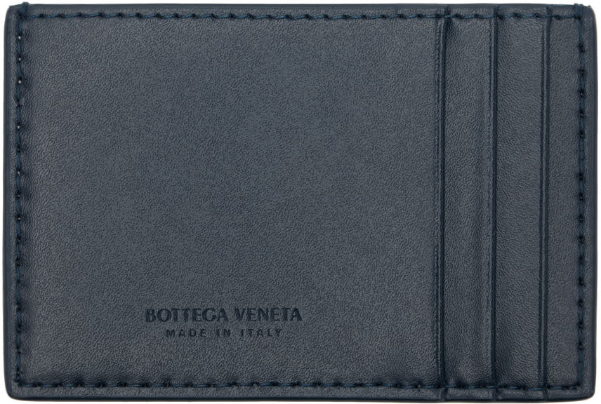 Портфейл Bottega Veneta Cassette Credit Card Holder Тъмно синьо | 748052 V39K2 3330, 1
