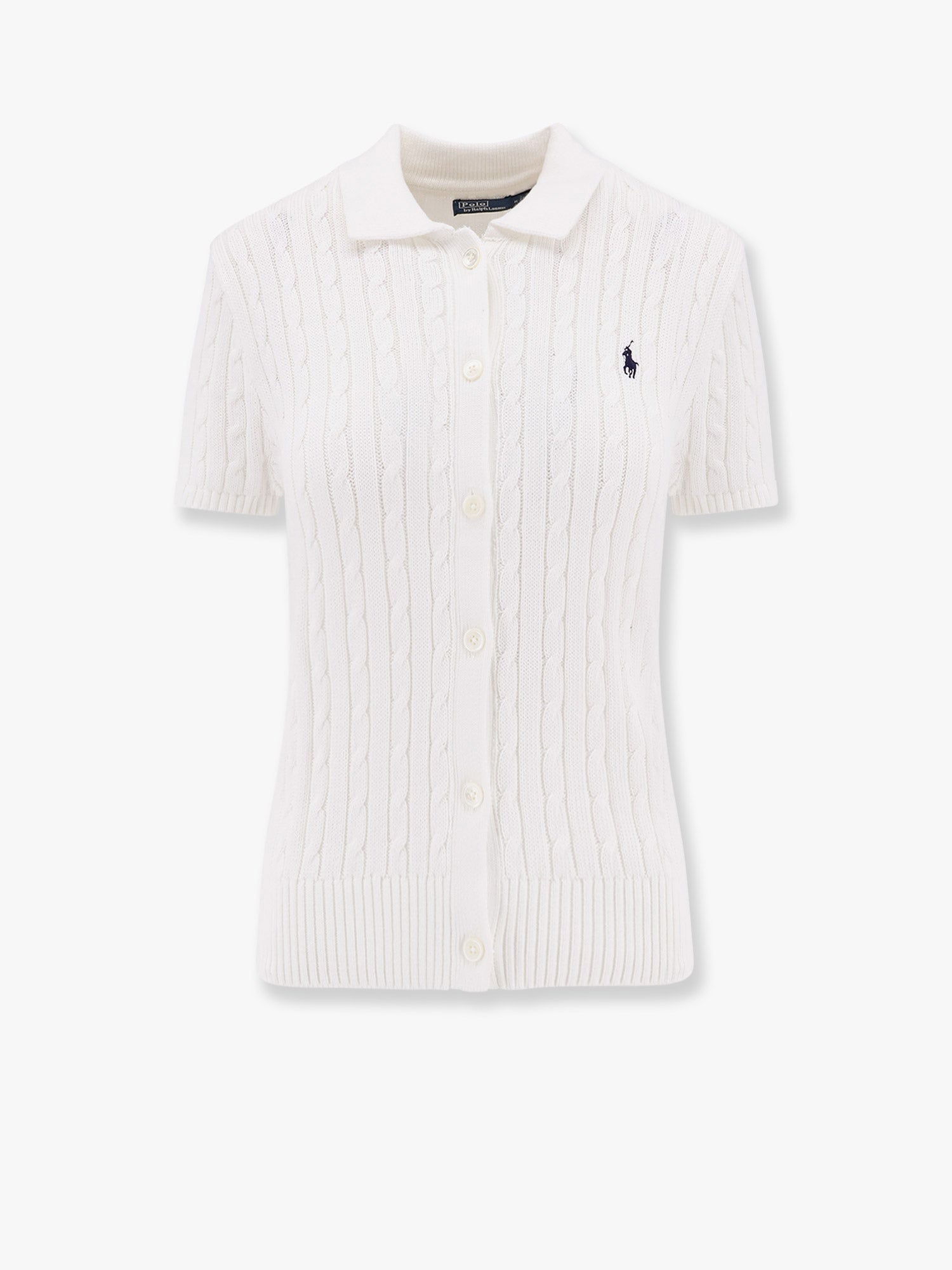 Пуловер Polo by Ralph Lauren Cable-Knit Cotton-Blend Cardigan by Polo Ralph Lauren Бяло | 211963486001, 0