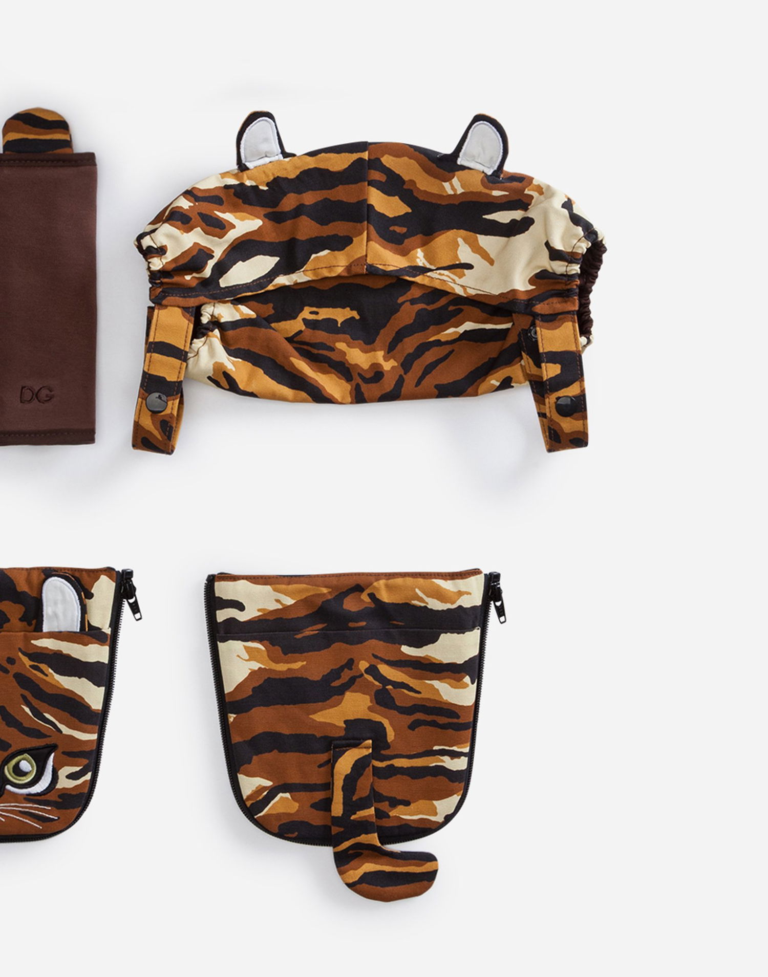 Чанта за пътуване Dolce & Gabbana Dolce & Gabbana Tiger Baby Carrier Cover Кафяво | LCJA09G7QUAS9000, 1