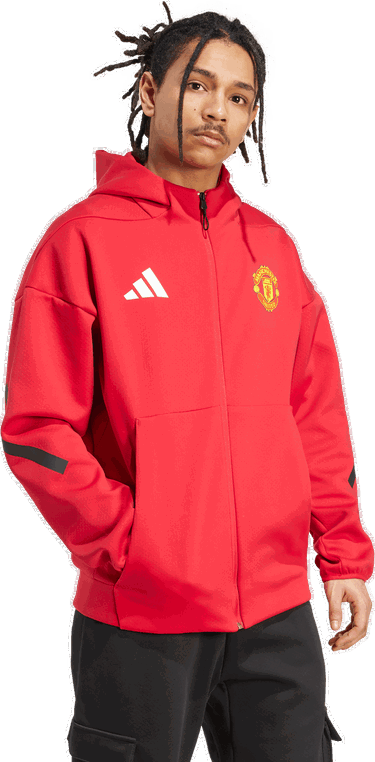 Суитчър adidas Originals Manchester United Anthem Jacket Червено | jn2901, 5