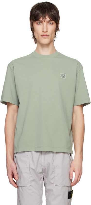 Тениска Stone Island Stone Island Combed Organic Cotton Jersey T-Shirt Зелено | K1S15 2100034 S0115, 0