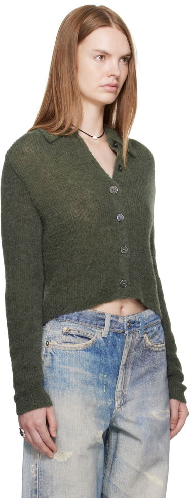 Пуловер OUR LEGACY Our Legacy Mazzy Polo Cardigan Зелено | W4253MM, 1