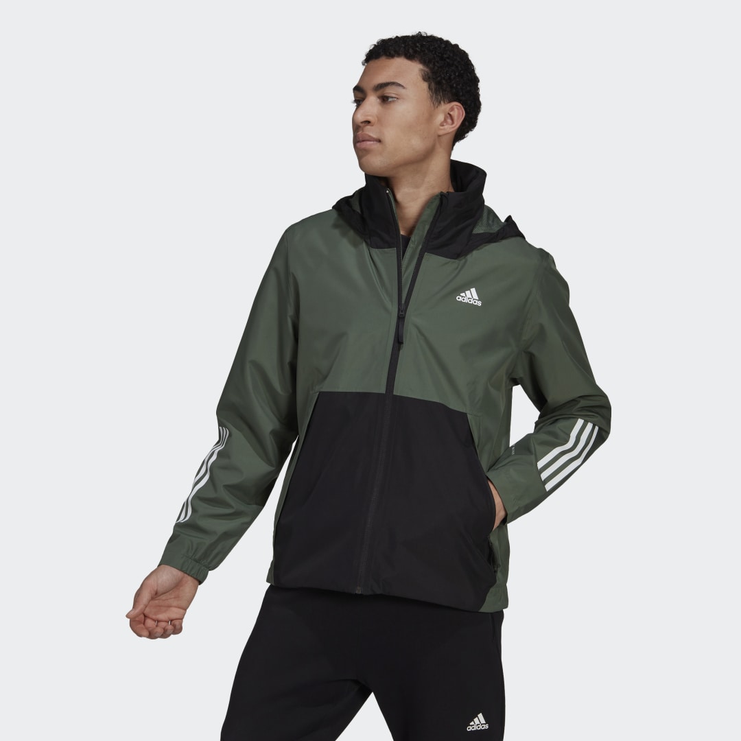 Ветровка adidas Originals BSC 3-Stripes RAIN.RDY Jacket Зелено | HG8772, 0