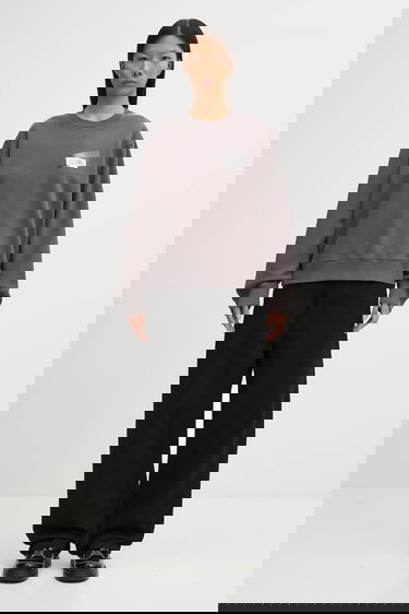 Суитчър Maison Margiela MM6 Maison Margiela Crewneck Sweatshirt with Appliqué Сиво | S62GU0143.M25024.810, 4