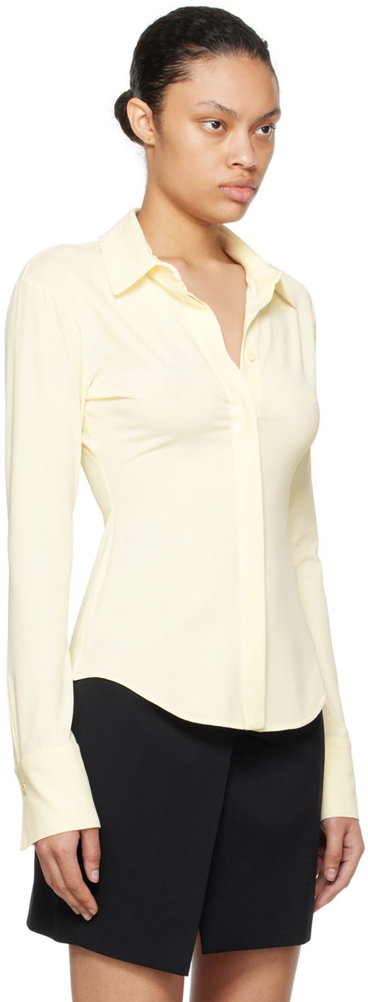 Риза The Attico Attico Elton Fitted Shirt Жълто | 241WCH21 A014, 1