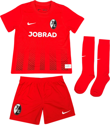 Фланелка Nike Dri-FIT SC Freiburg 2025/26 Third Little Kids' Soccer Jersey Set Червено | 6scfcd2244-657, 0