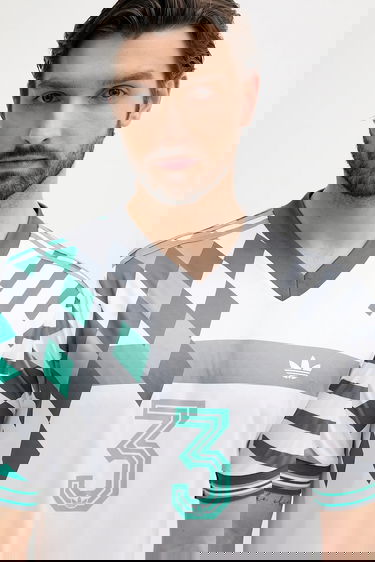 Тениска adidas Originals adidas Originals Nuwave 90S Jersey T-Shirt Бяло | KD4870, 3