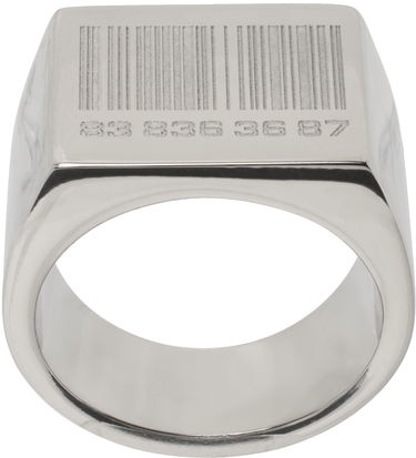 Пръстен VETEMENTS Barcode Engraved Ring Металик | VL20RI200S, 0