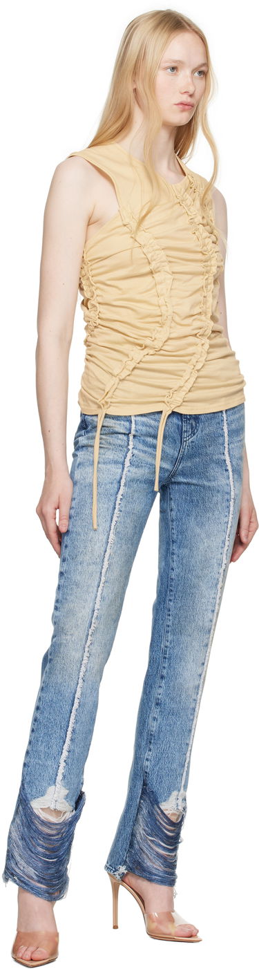 Дънки Diesel Diesel D-Ginna-FSG Straight Leg Jeans Синьо | A17934 0CMBM, 3