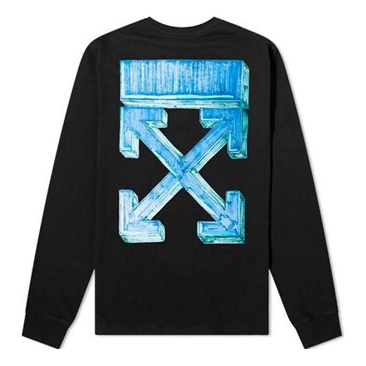Тениска Off-White Off-White Long Sleeve Marker Arrows T-Shirt Черно | OMAB001E20JER0031045