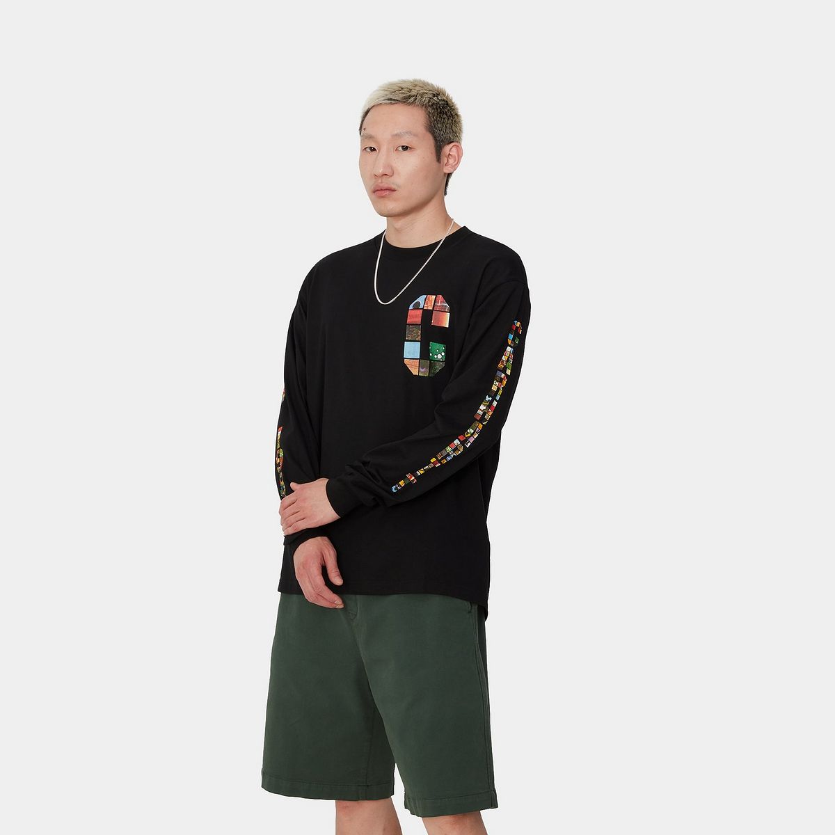 Тениска Carhartt WIP Machine 89 Graphic Long Sleeve T-Shirt Черно | I033674_9, 0