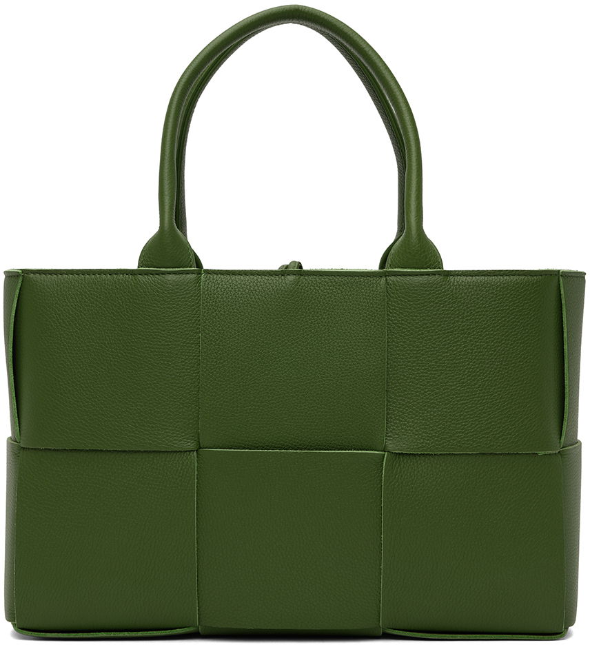 Голяма пазарска чанта Bottega Veneta Arco Tote Bag Зелено | 652867 VCP11, 0