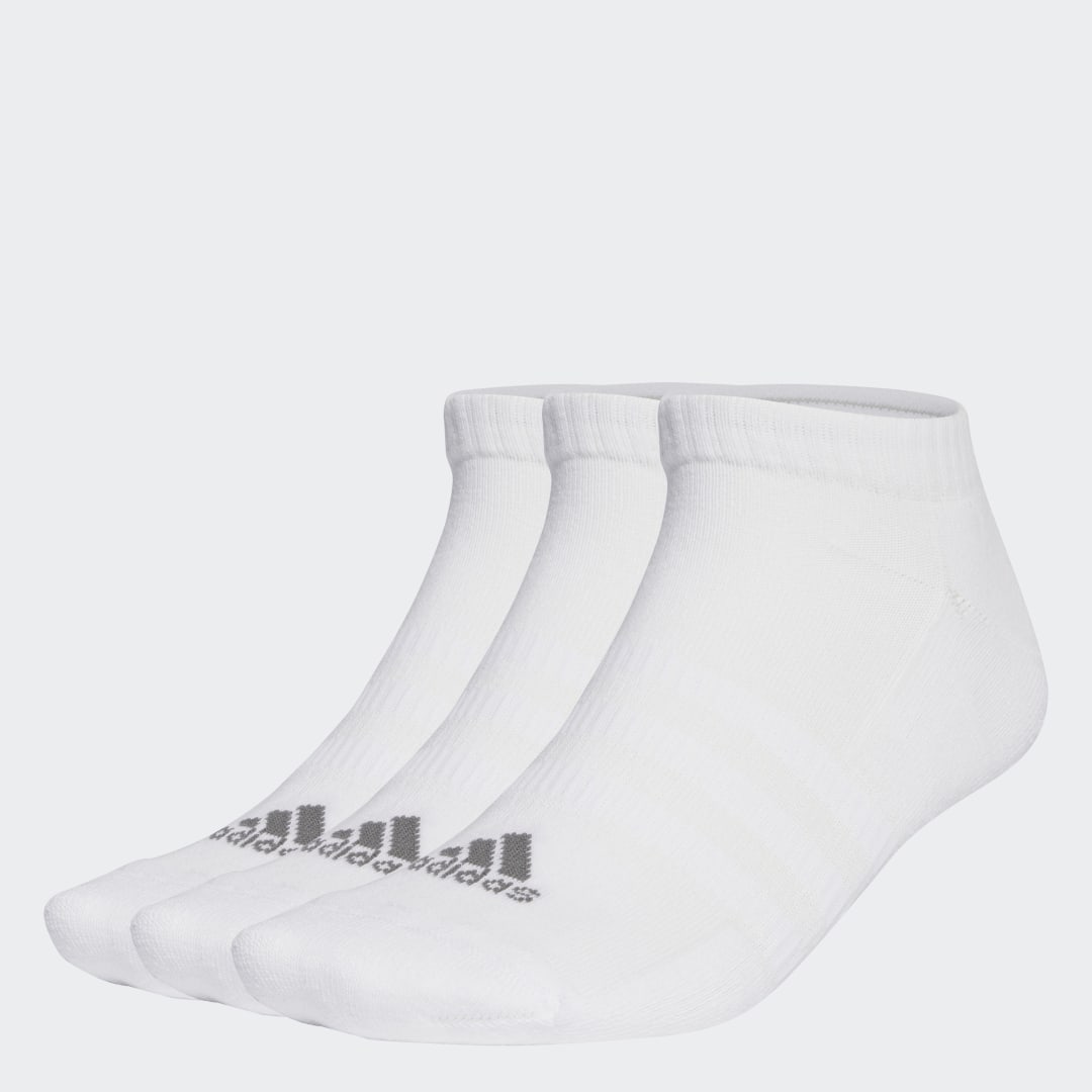 Чорапи adidas Originals Cushioned Low-Cut Socks 3-pack Бяло | IA3943, 1