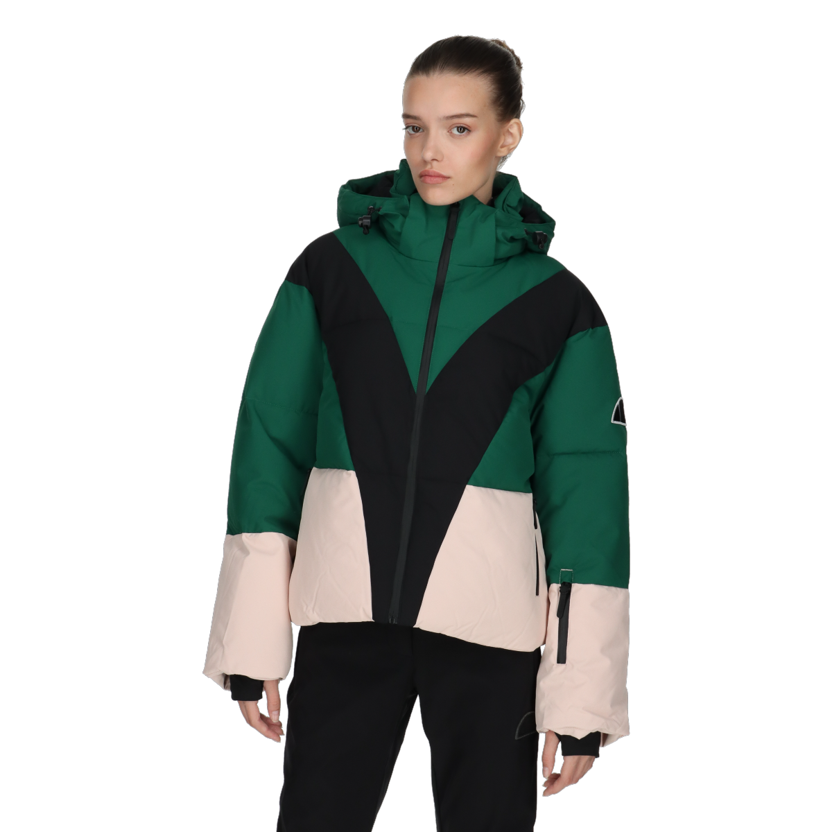 Пухо яке Ellesse VICTORIA Color Block Puffer Jacket with Hood Многоцветен | ELA233F513-6U, 0