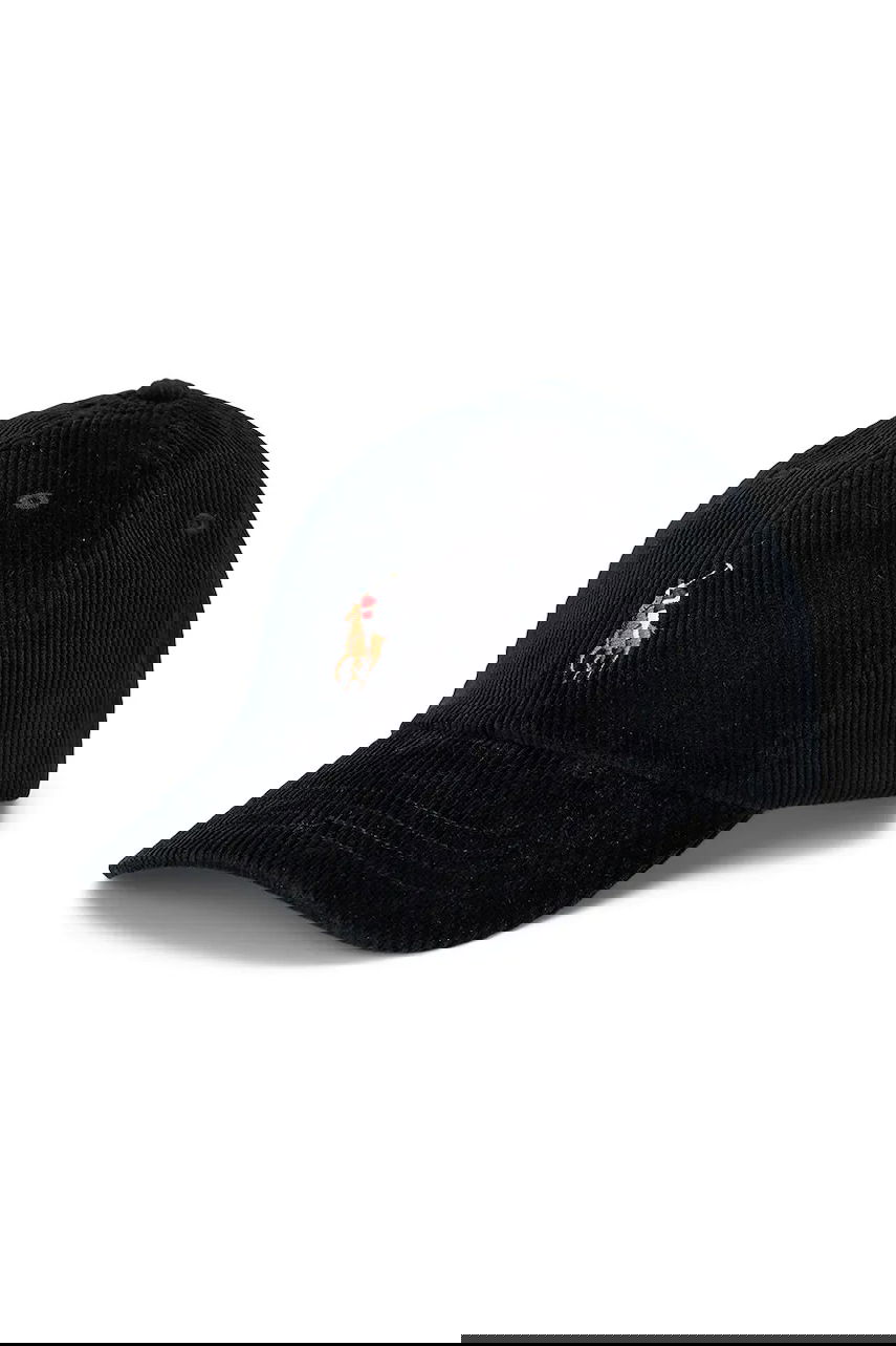 Шапка с козирка Polo by Ralph Lauren Polo Corduroy Baseball Cap with Embroidered Logo Черно | 710847175, 0