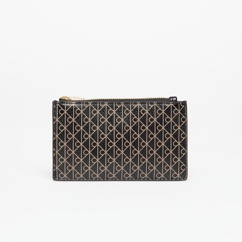 Портфейл CALVIN KLEIN Calvin Klein Emblem Aop Top Zip Cardholder Черно | LV04F1084G 2XA