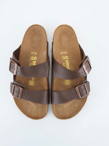 Кецове и обувки Birkenstock Arizona Reg Birko-Flor Кафяво | 051701_dark brown, 4