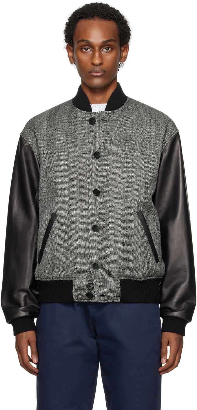 Яке бомбър Marni Paneled Bomber Jacket Черно | JUMU0138S1 UTWA12