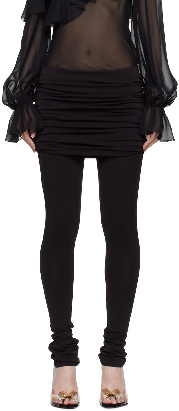 Клинове Blumarine Layered Leggings Черно | A422P148A, 0