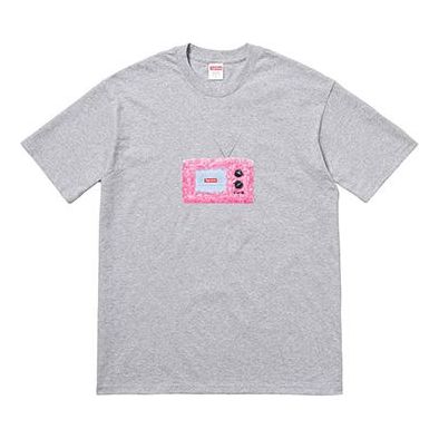 Тениска Supreme TV Print Short Sleeve T-Shirt Сиво | SUP-SS18-0091