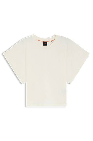 Тениска BOSS T-Shirt with Wide Sleeves Бяло | 50543502, 0
