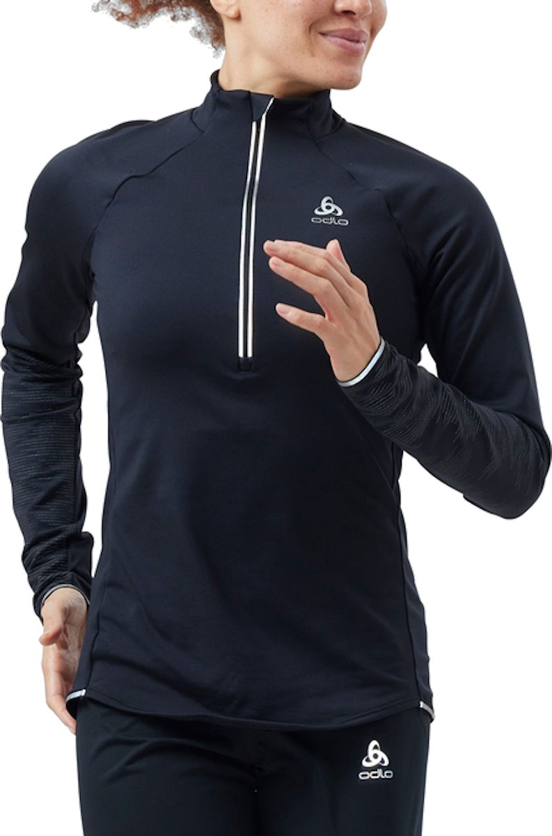 Суитчър Odlo Lightweight Half-Zip Running Shirt Черно | 323321-15000, 0