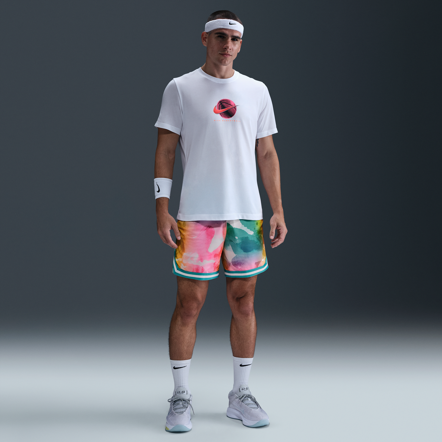 Тениска Nike Nike DNA Dri-FIT Basketball Shorts Бяло | HJ3879-345, 0