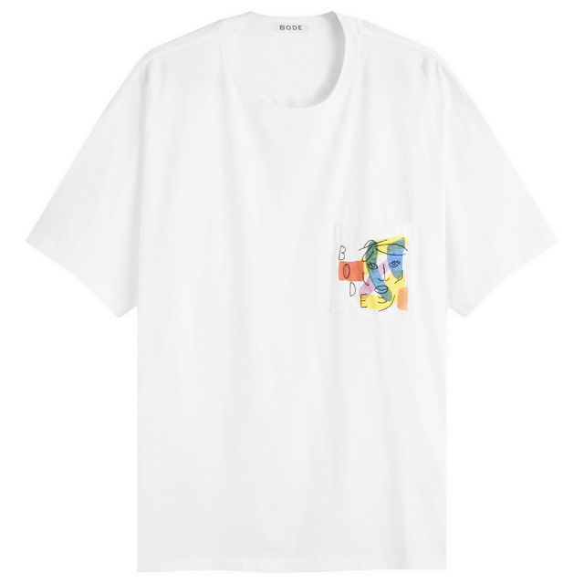 Bode Portrait Pocket T-Shirt, Size Large