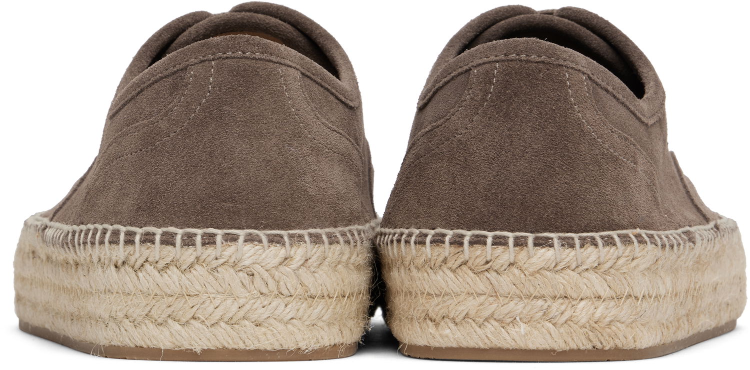 Облекло JW Anderson JW Anderson Lace-Front Platform Espadrilles Сиво | SE0031-LA0240, 1
