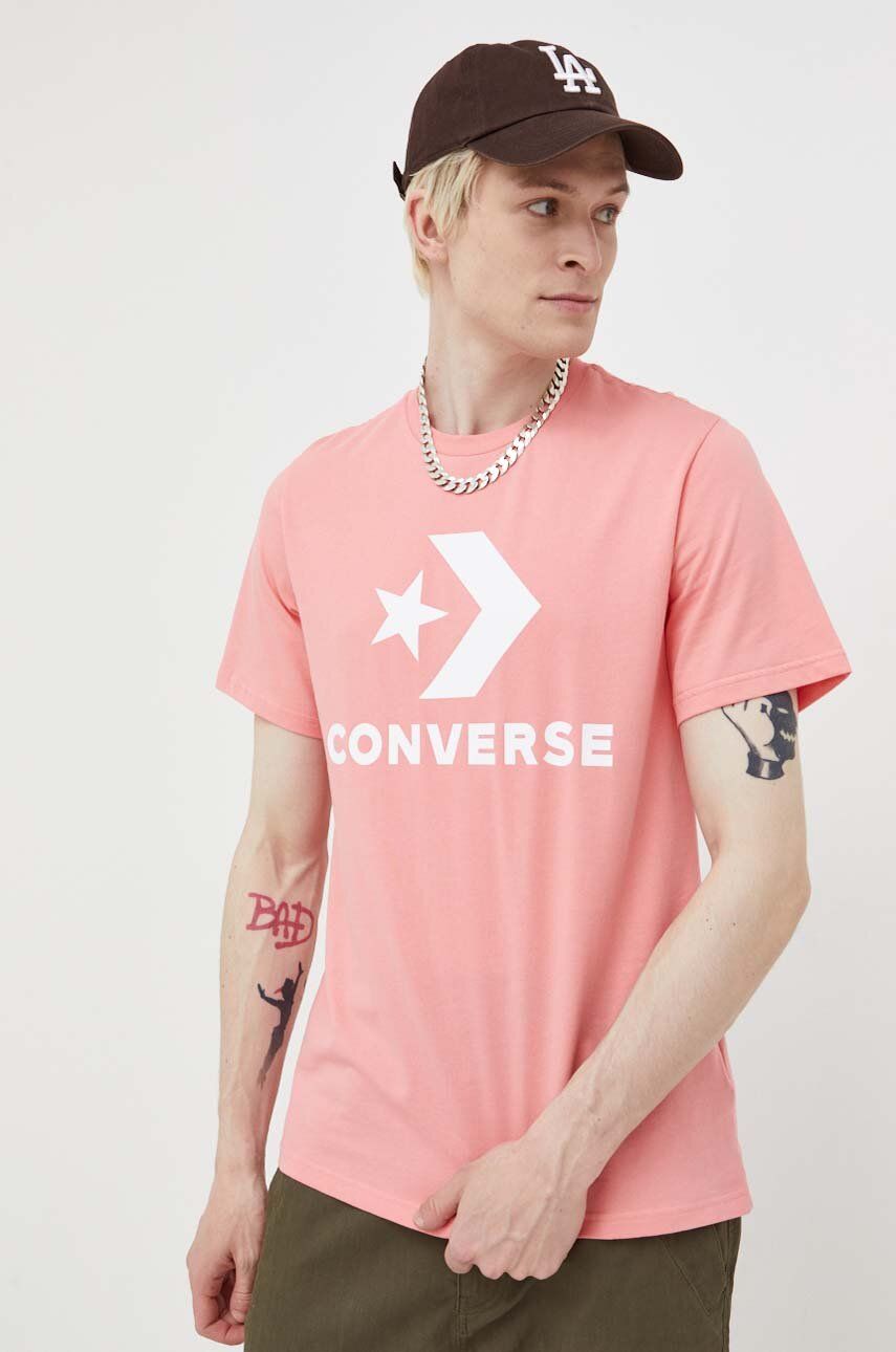 Тениска Converse Stand Fit Logo Star Chev Tee Розово | 10025458.A17, 0