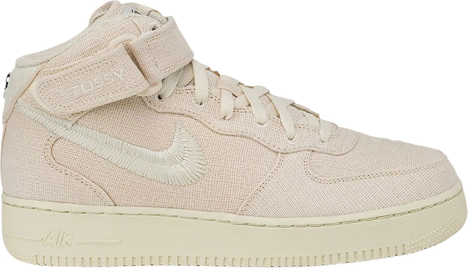 Кецове и обувки Nike Stussy x Air Force 1 Mid "Hemp" Бежово | DJ7841-200, 1