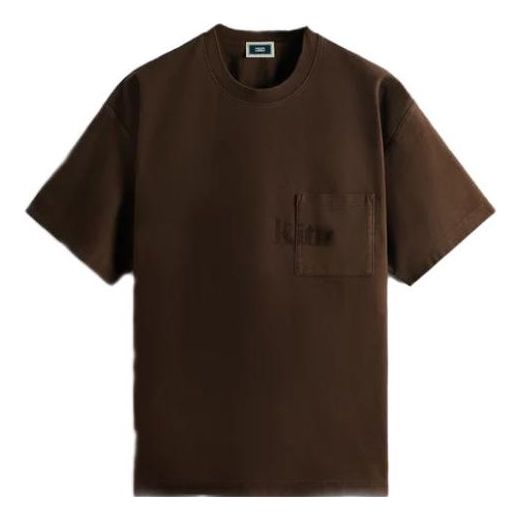 Тениска KITH KITH Quinn Pocket T-Shirt Кафяво | KHM030945-275, 0