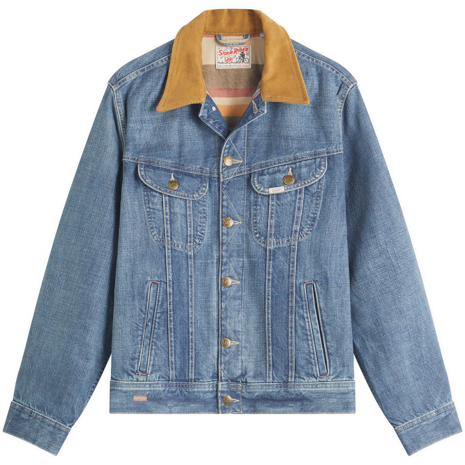 Яке Paul Smith Paul Smith x Lee Storm Rider Denim Jacket, Large Синьо | M1R-STORM-PSELVW-MD, 0