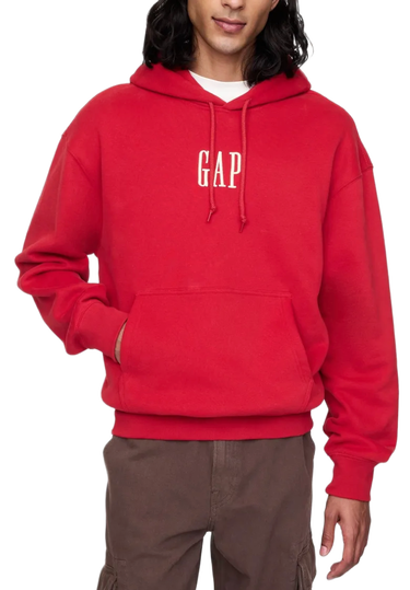 Суитчър GAP Pullover Hoodie with Logo Червено | 648023-02, 0