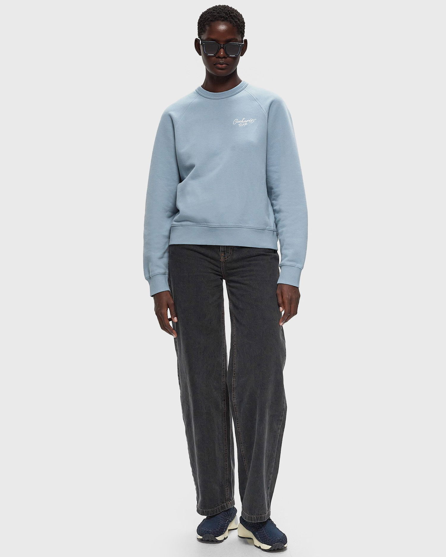 Суитчър Carhartt WIP WMNS Signature Sweat women Sweatshirts blue in size:L Синьо | I034030-2DQ.XX, 1