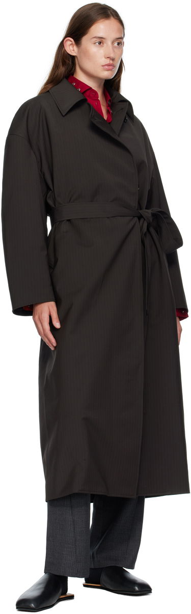 Палта OUR LEGACY OUR LEGACY Pinstripe Court Coat Черно | W4251CC, 3