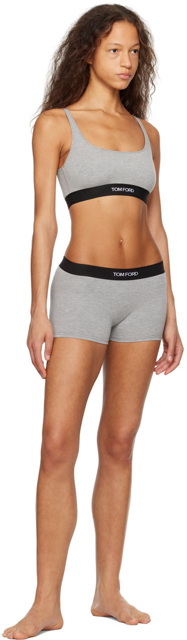 Боксерки Tom Ford Tom Ford Signature Boy Shorts Сиво | KNJ006-JEX011, 3